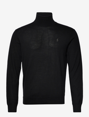 Washable Wool Roll Neck Jumper - POLO BLACK