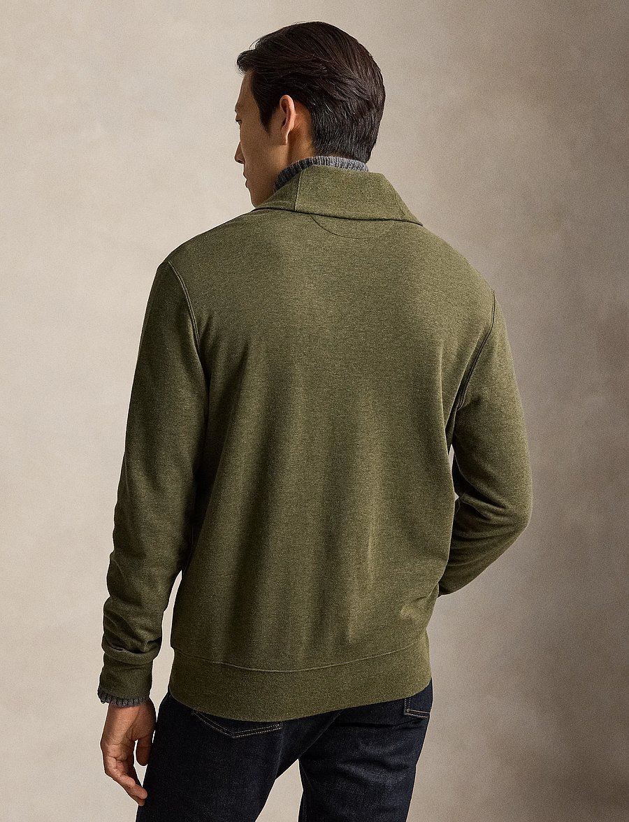 Polo Ralph Lauren - Luxury Jersey Shawl-Collar Cardigan - cardigans - alpine heather/c8 - 4