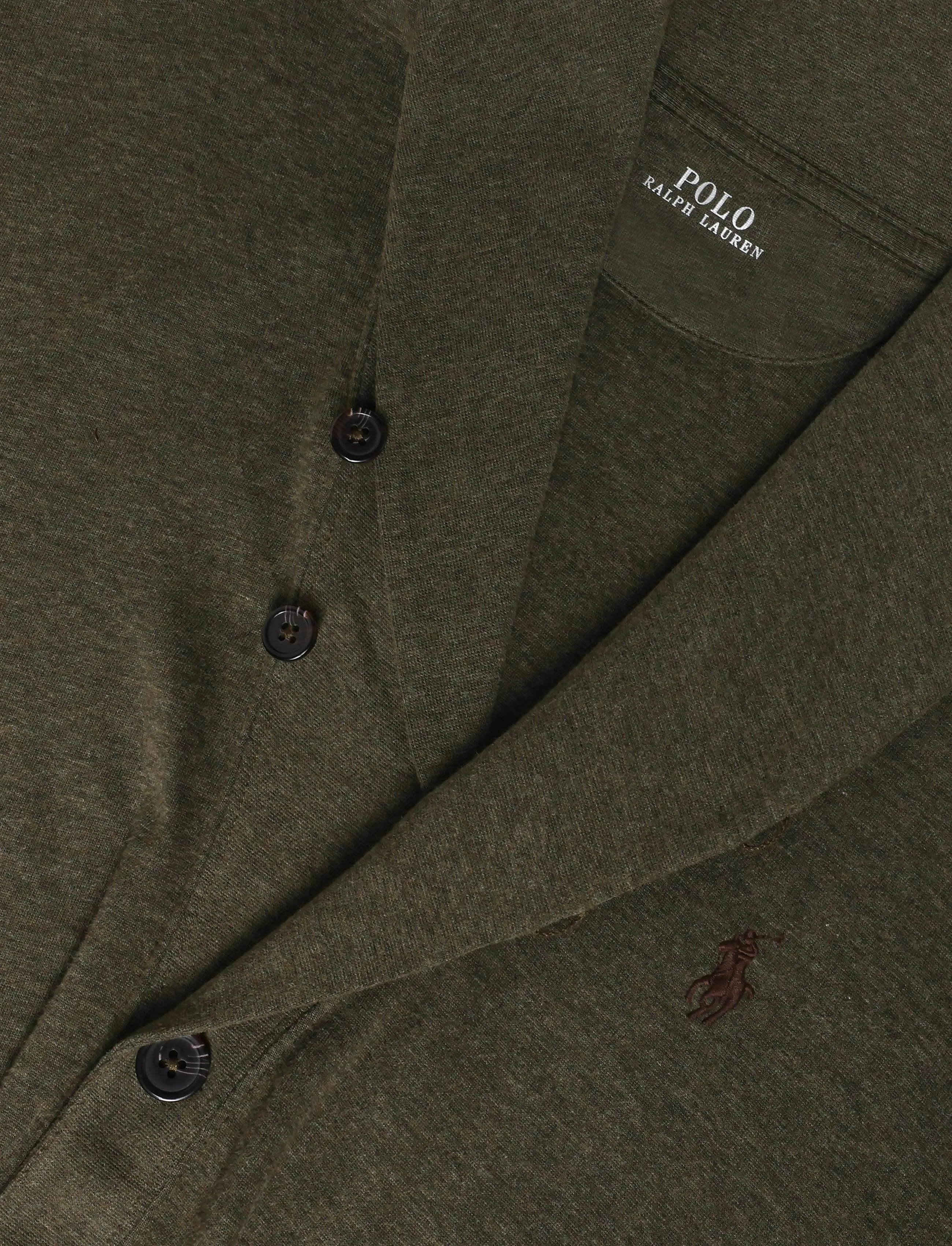 Polo Ralph Lauren - Luxury Jersey Cardigan - cardigans - alpine heather/c8 - 2
