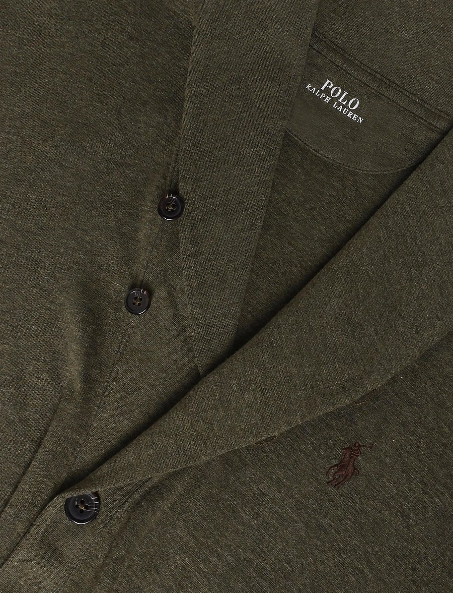 Polo Ralph Lauren - Luxury Jersey Cardigan - cardigans - alpine heather/c8 - 2