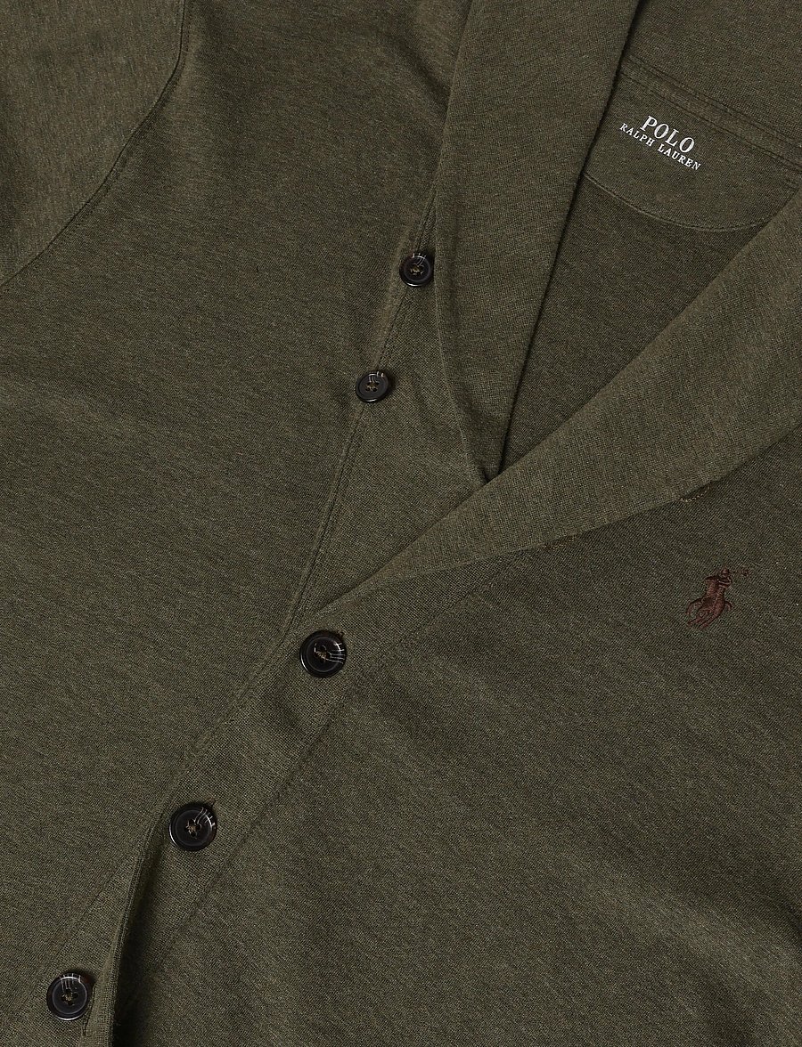 Polo Ralph Lauren - Luxury Jersey Cardigan - cardigans - alpine heather/c8 - 3