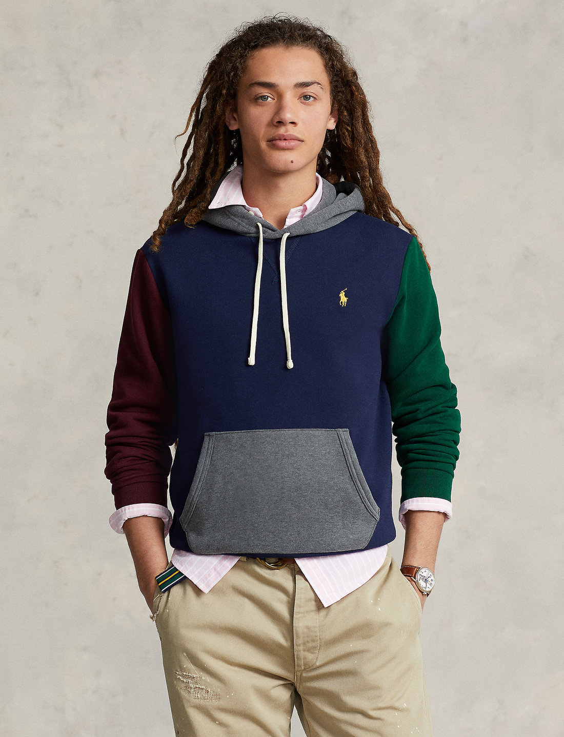 ralph lauren colour block sweatshirt