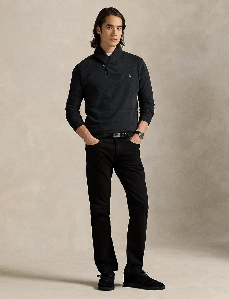 Polo Ralph Lauren - Luxury Jersey Shawl-Collar Pullover - nach anlass kaufen - polo black heathe - 0