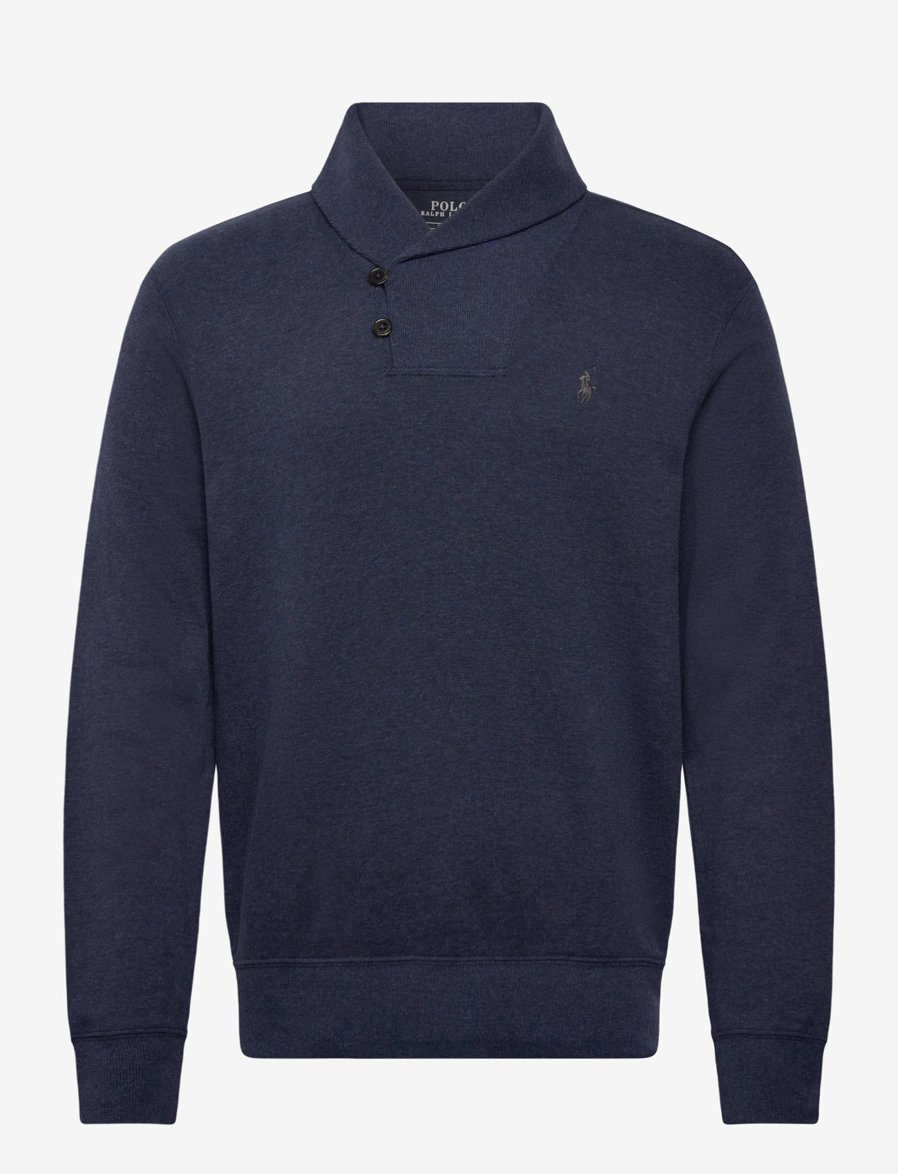 Polo Ralph Lauren - Luxury Jersey Shawl-Collar Pullover - shoppa efter tillfälle - spring navy heath - 0