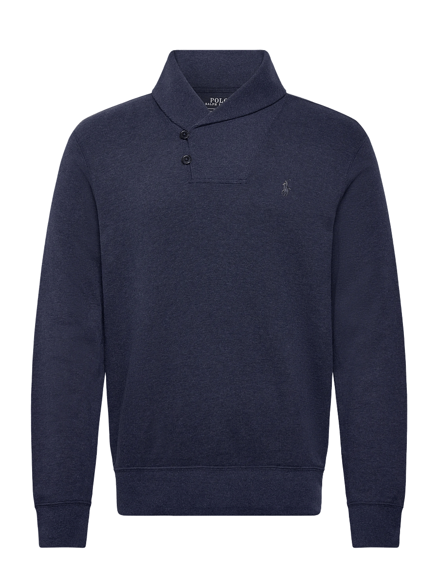 Polo Ralph Lauren - Luxury Jersey Shawl-Collar Pullover - v-ausschnitt - spring navy heath - 0