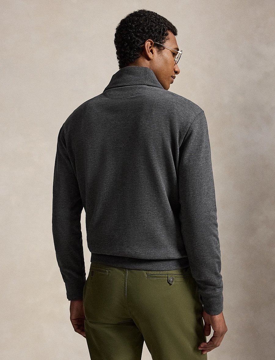 Polo Ralph Lauren - Luxury Jersey Shawl-Collar Pullover - v-ausschnitt - windsor heather/c - 3