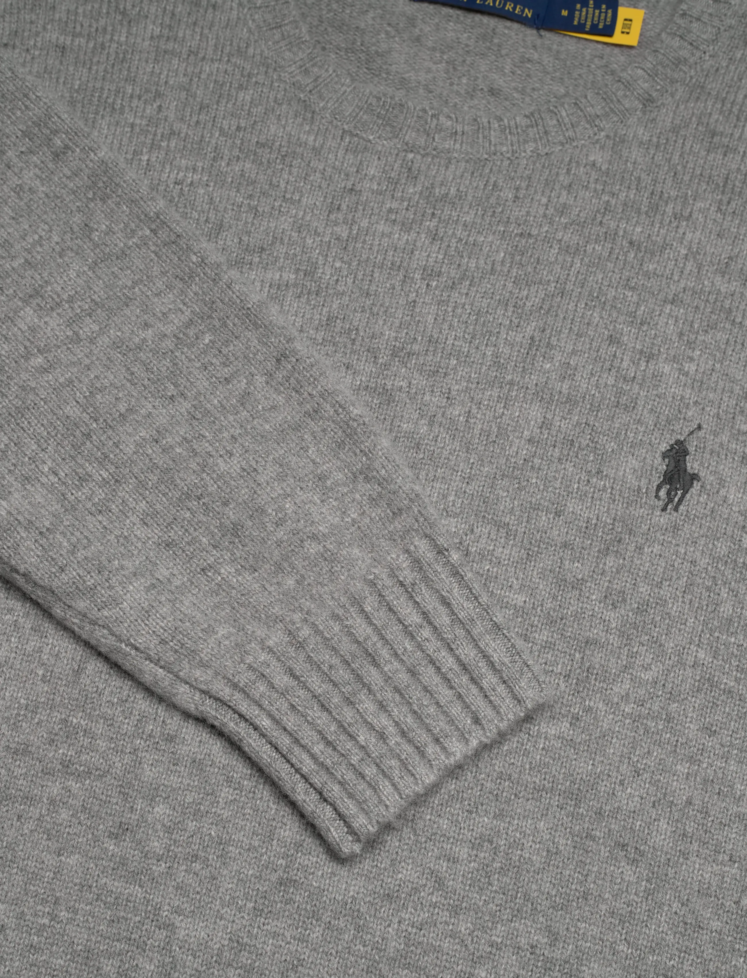 Polo Ralph Lauren - 2/15 WOOL/CASH RWS-LSL-PLO - rundhals - fawn grey heather - 2