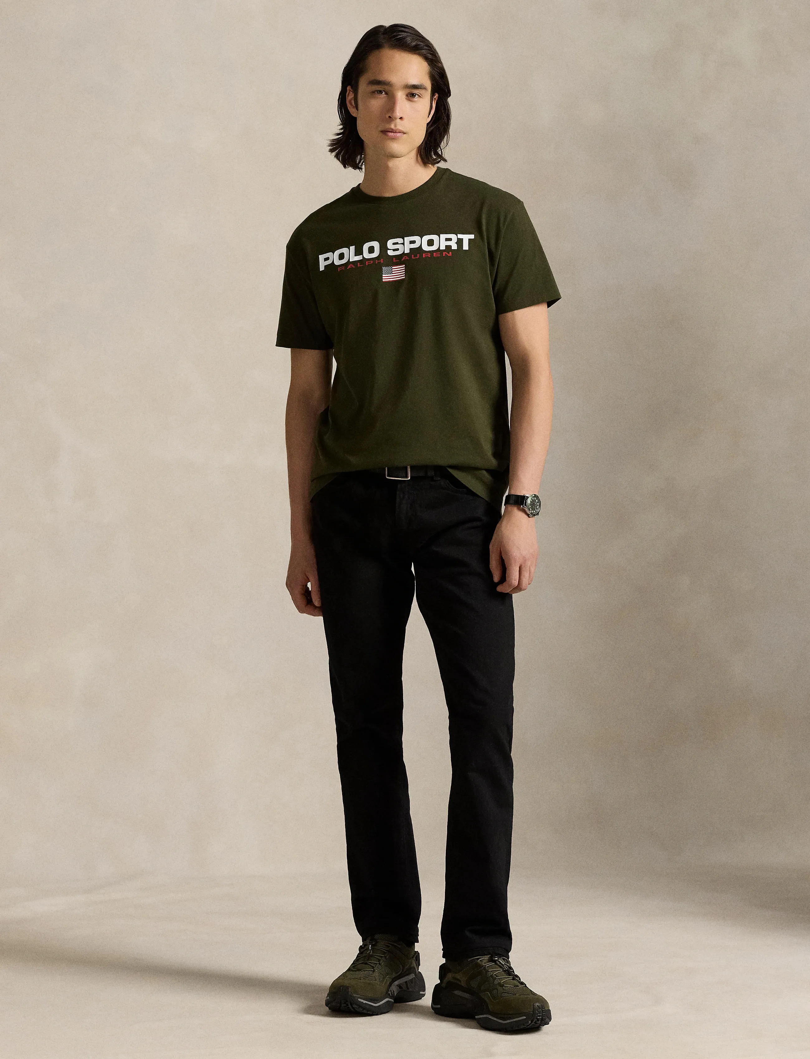 Polo Ralph Lauren - Classic Fit Polo Sport Jersey T-Shirt - marškinėliai trumpomis rankovėmis - company olive - 3