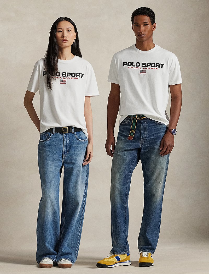 Polo Ralph Lauren - Classic Fit Polo Sport Jersey T-Shirt - kortærmede t-shirts - white/polo black - 3