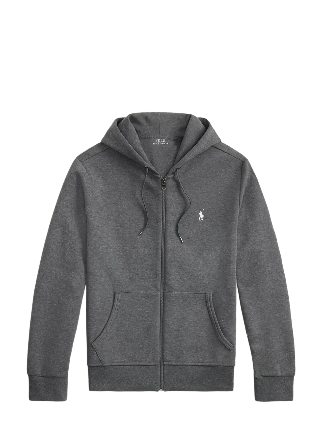 Polo Ralph Lauren Double-Knit Full-Zip Hoodie - Tøj - BARCLAY HEATHER/C / grey