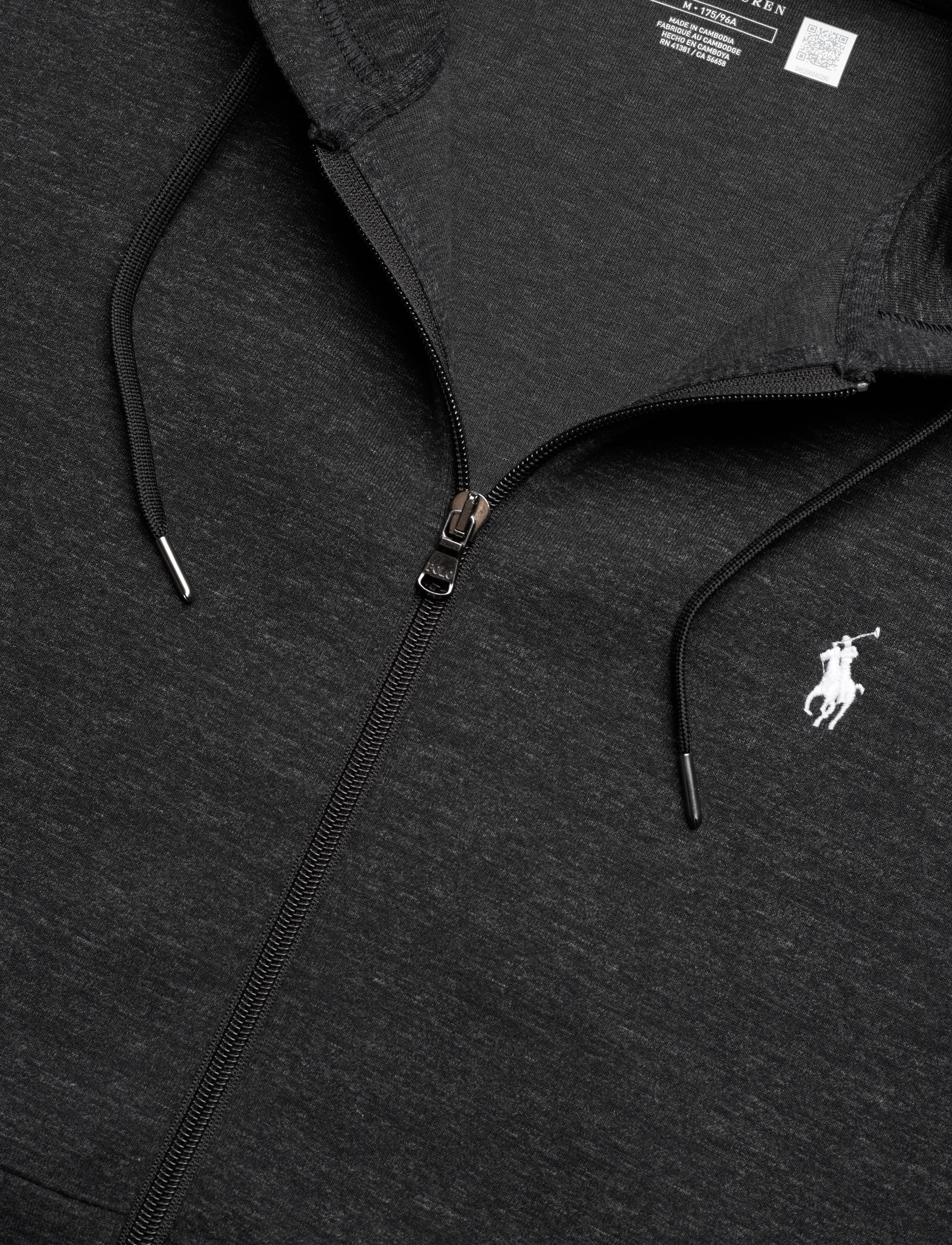 Polo Ralph Lauren - Double-Knit Full-Zip Hoodie - hættetrøjer - black marl heathe - 2
