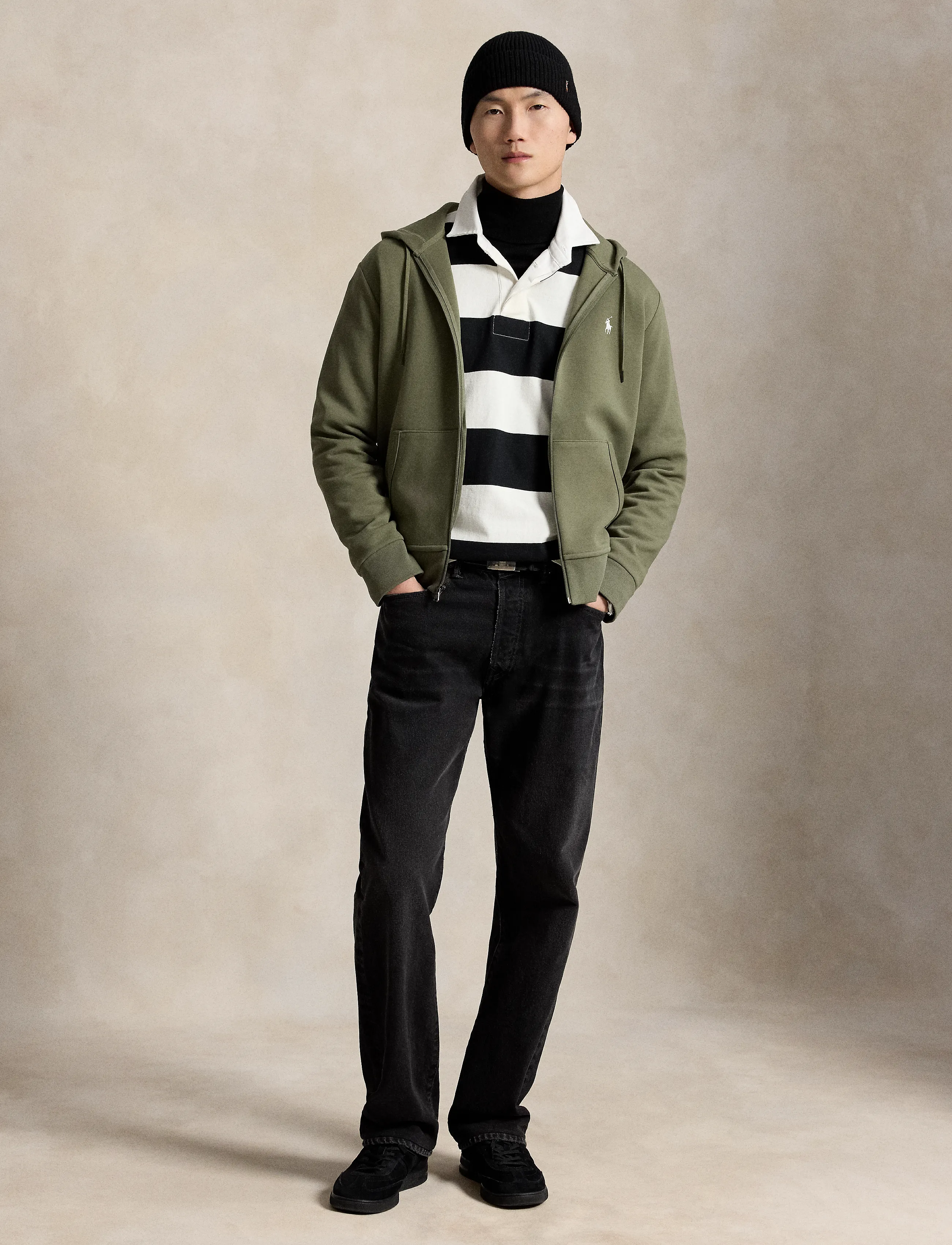Polo Ralph Lauren - Double-Knit Full-Zip Hoodie - kapuzenpullover - cruise olive/c173 - 4