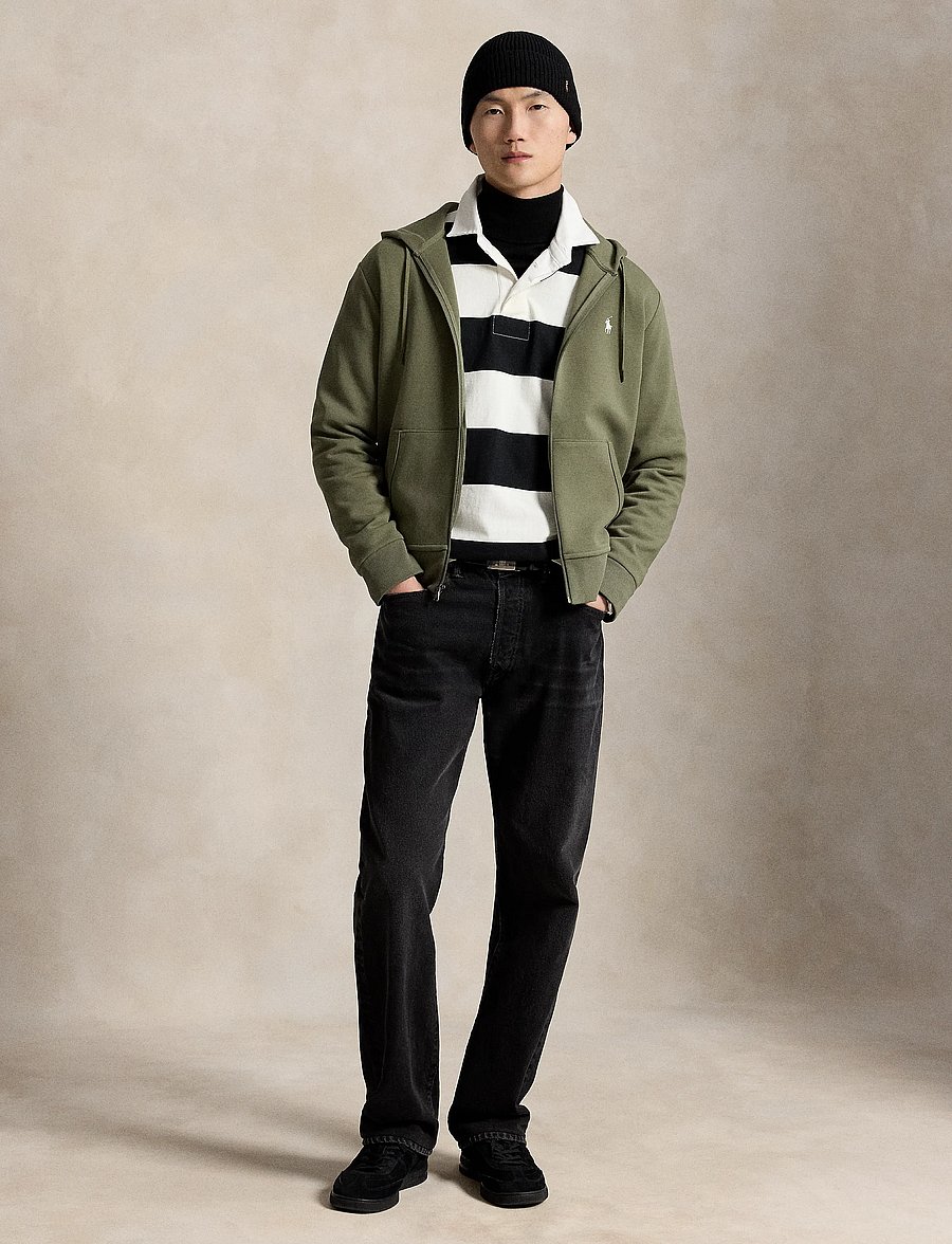 Polo Ralph Lauren - Double-Knit Full-Zip Hoodie - kapuzenpullover - cruise olive/c173 - 4