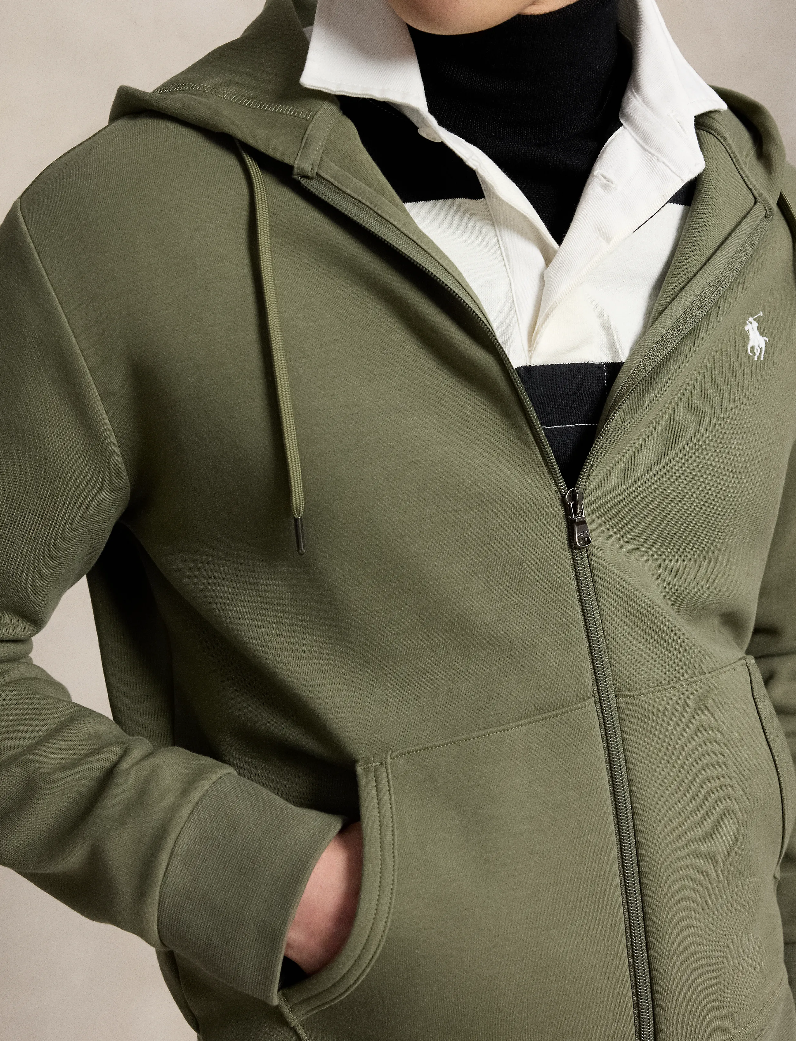 Polo Ralph Lauren - Double-Knit Full-Zip Hoodie - kapuzenpullover - cruise olive/c173 - 5