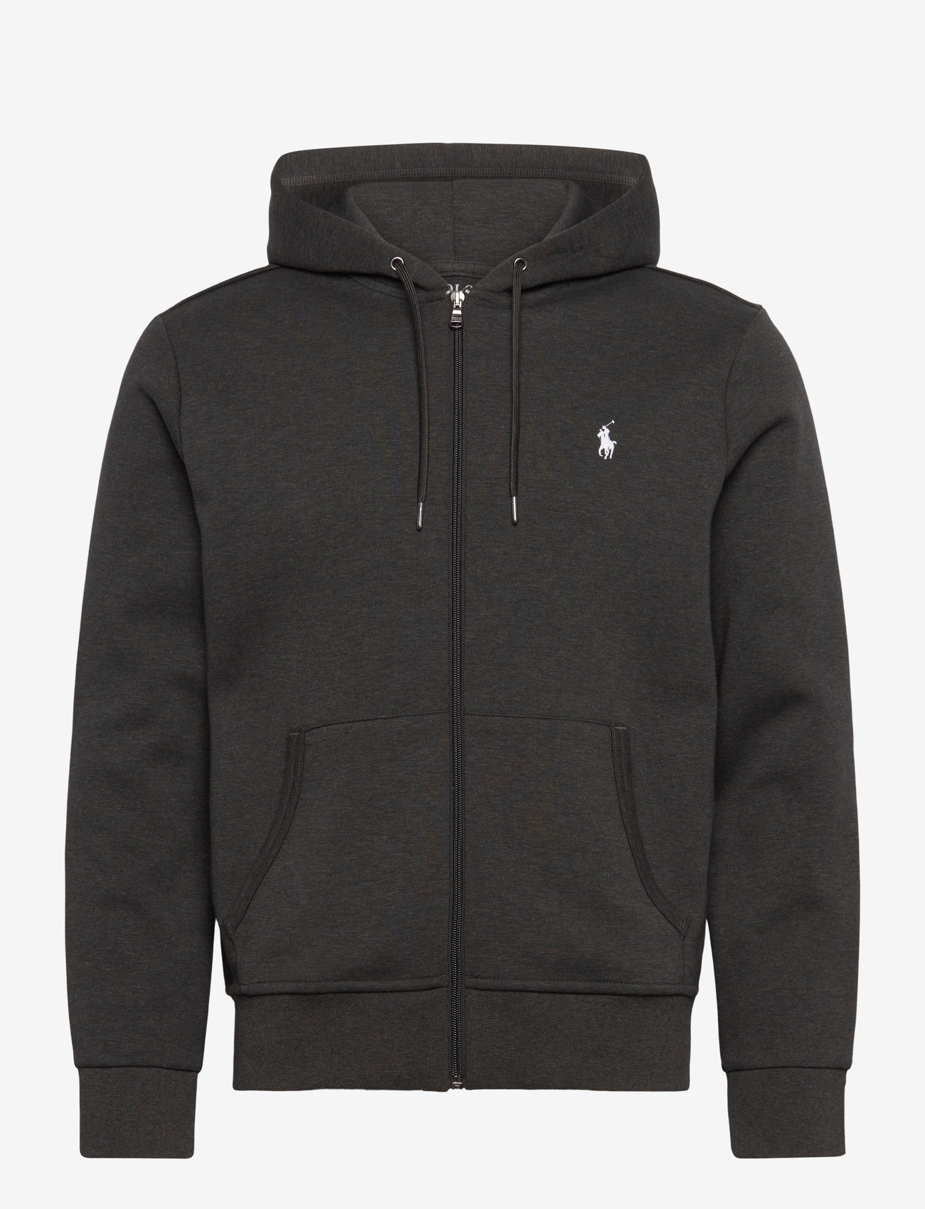 Polo Ralph Lauren - 30/1 DOUBLE KNT CVC-LSL-KNT - hoodies - dark charcoal hea - 0