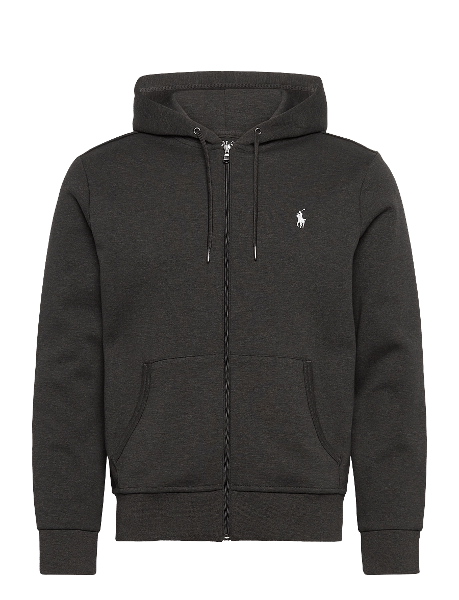 Polo Ralph Lauren - 30/1 DOUBLE KNT CVC-LSL-KNT - džemperiai su gobtuvu - dark charcoal hea - 0