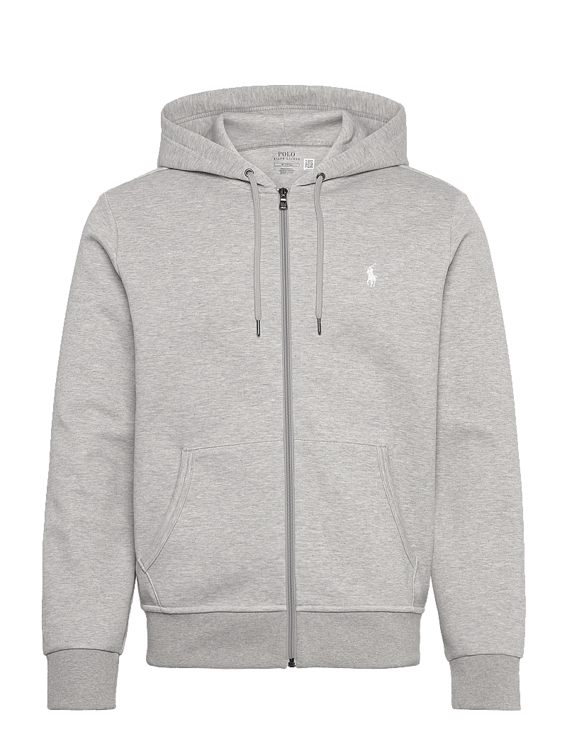 Polo Ralph Lauren - Double-Knit Full-Zip Hoodie - kapuutsiga dressipluusid - dark sport heathe - 0