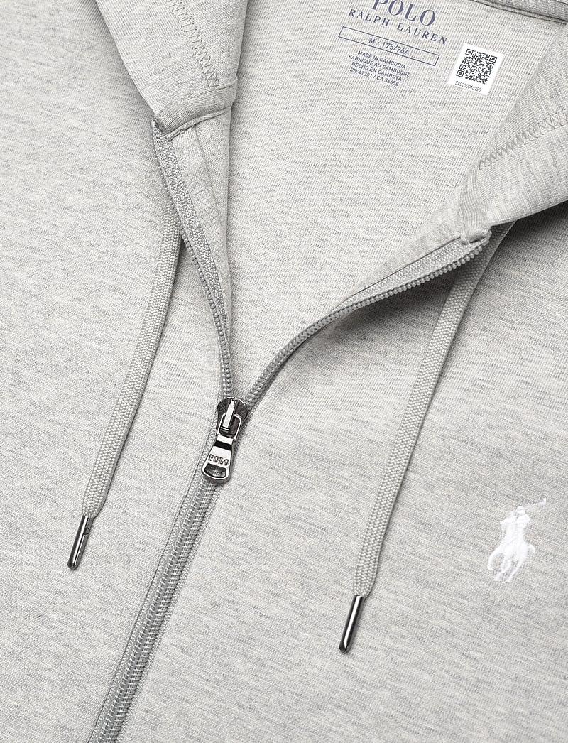 Polo Ralph Lauren - Double-Knit Full-Zip Hoodie - kapuutsiga dressipluusid - dark sport heathe - 2