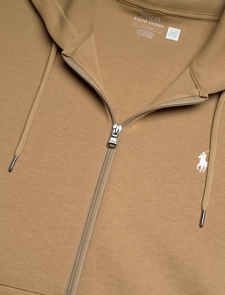 Polo Ralph Lauren - 30/1 DOUBLE KNT CVC-LSL-KNT - bluzy z kapturem - desert tan/c1730 - 2