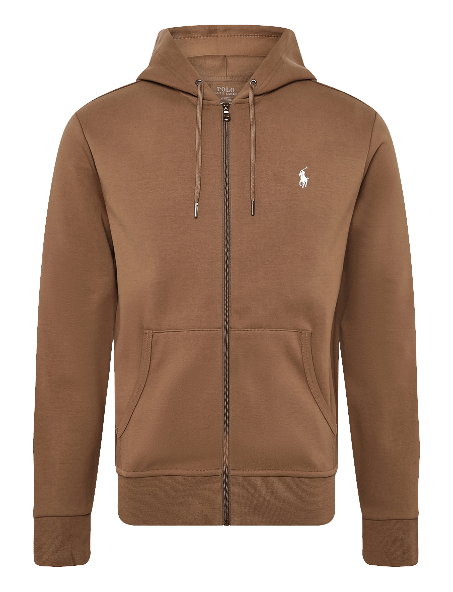Polo Ralph Lauren - Double-Knit Full-Zip Hoodie - hættetrøjer - luggage brown/c17 - 1