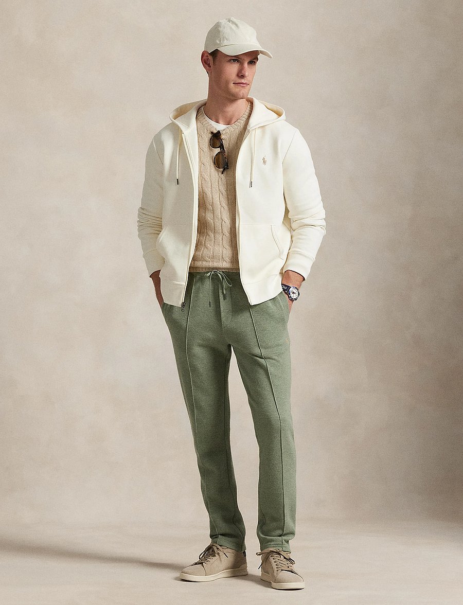 Polo Ralph Lauren - 30/1 DOUBLE KNT CVC-LSL-KNT - džemperiai su gobtuvu - pale cream - 0