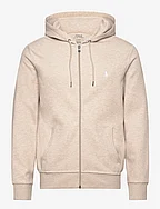 Double-Knit Full-Zip Hoodie - SAND HEATHER