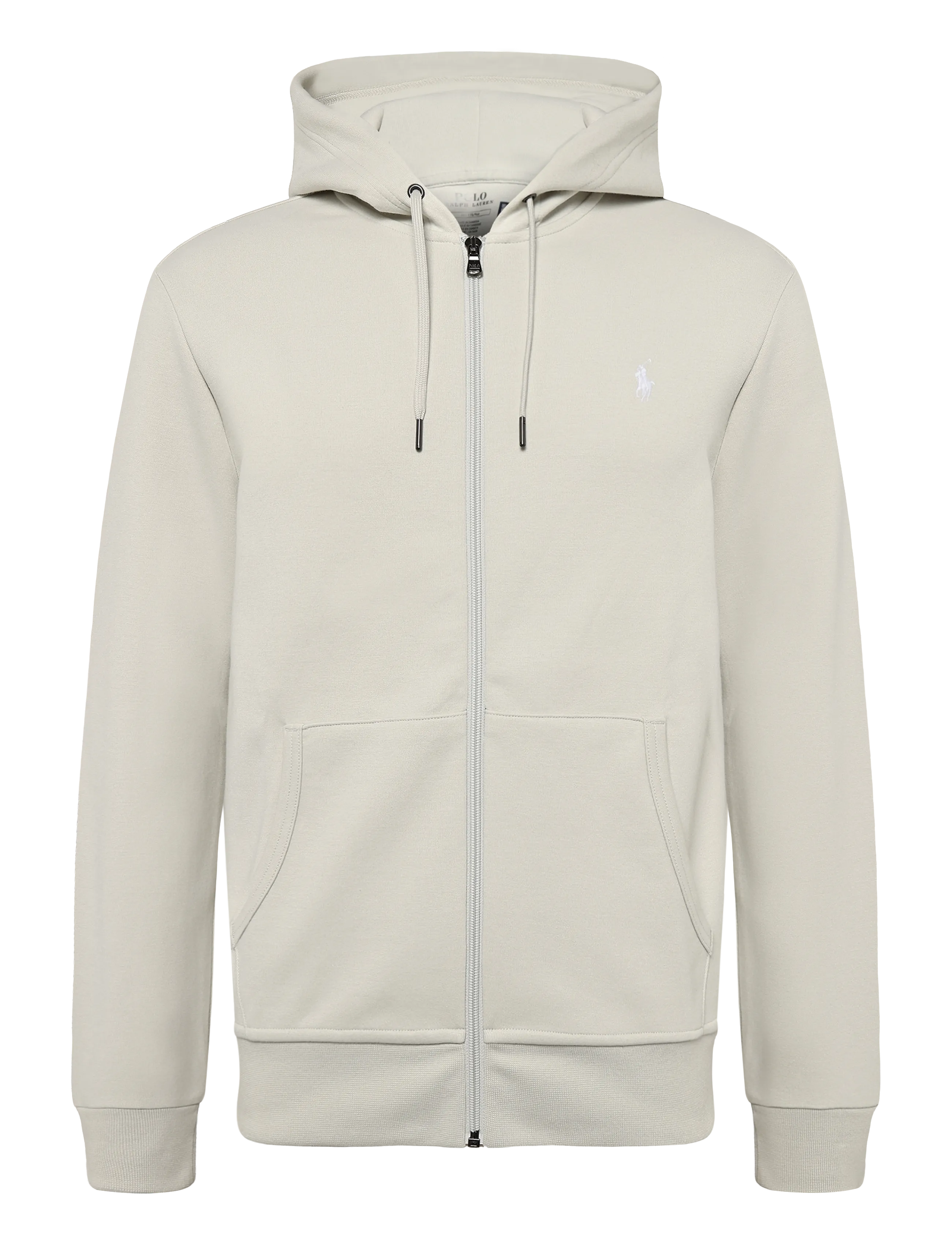 Polo Ralph Lauren Double-Knit Full-Zip Hoodie, Mænd, Lynlås Hættetrøje, Cream, Str: XXL