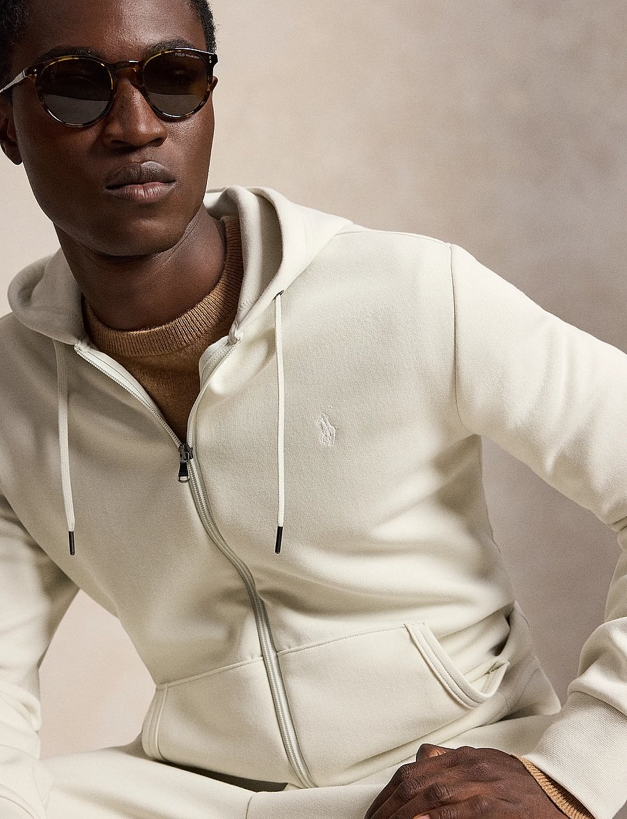 Polo Ralph Lauren - Double-Knit Full-Zip Hoodie - kapuzenpullover - stone pebble/c173 - 4