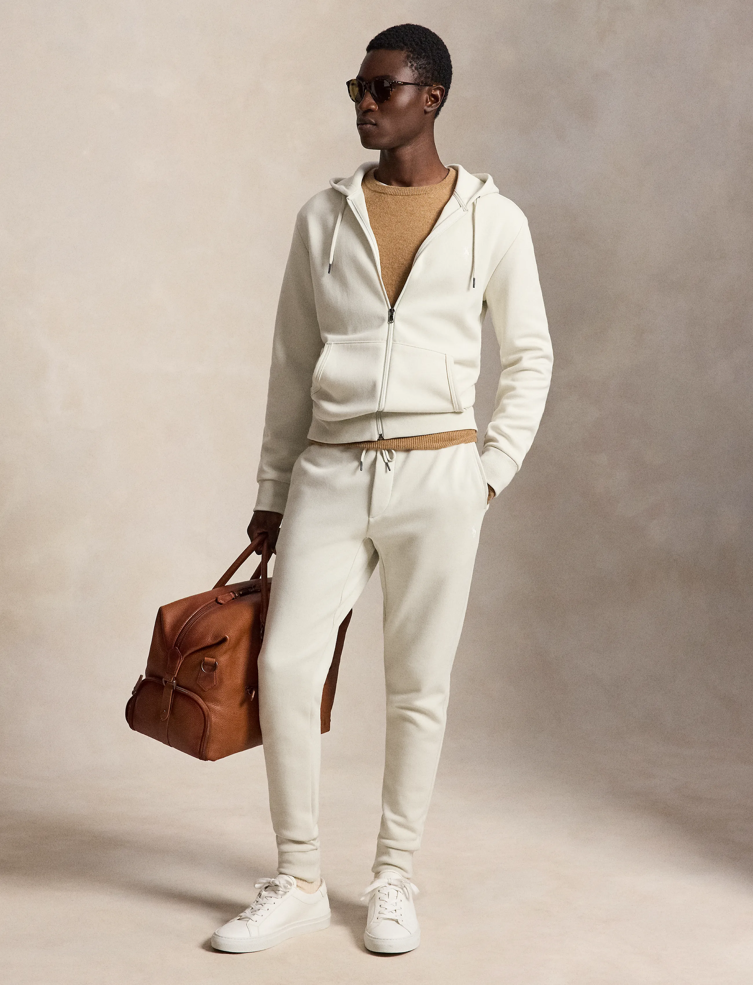 Polo Ralph Lauren - Double-Knit Full-Zip Hoodie - kapuutsiga pusad - stone pebble/c173 - 5