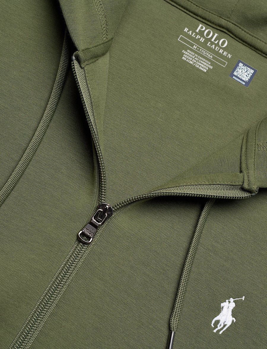 Polo Ralph Lauren - 30/1 DOUBLE KNT CVC-LSL-KNT - hoodies - supply olive/c173 - 2