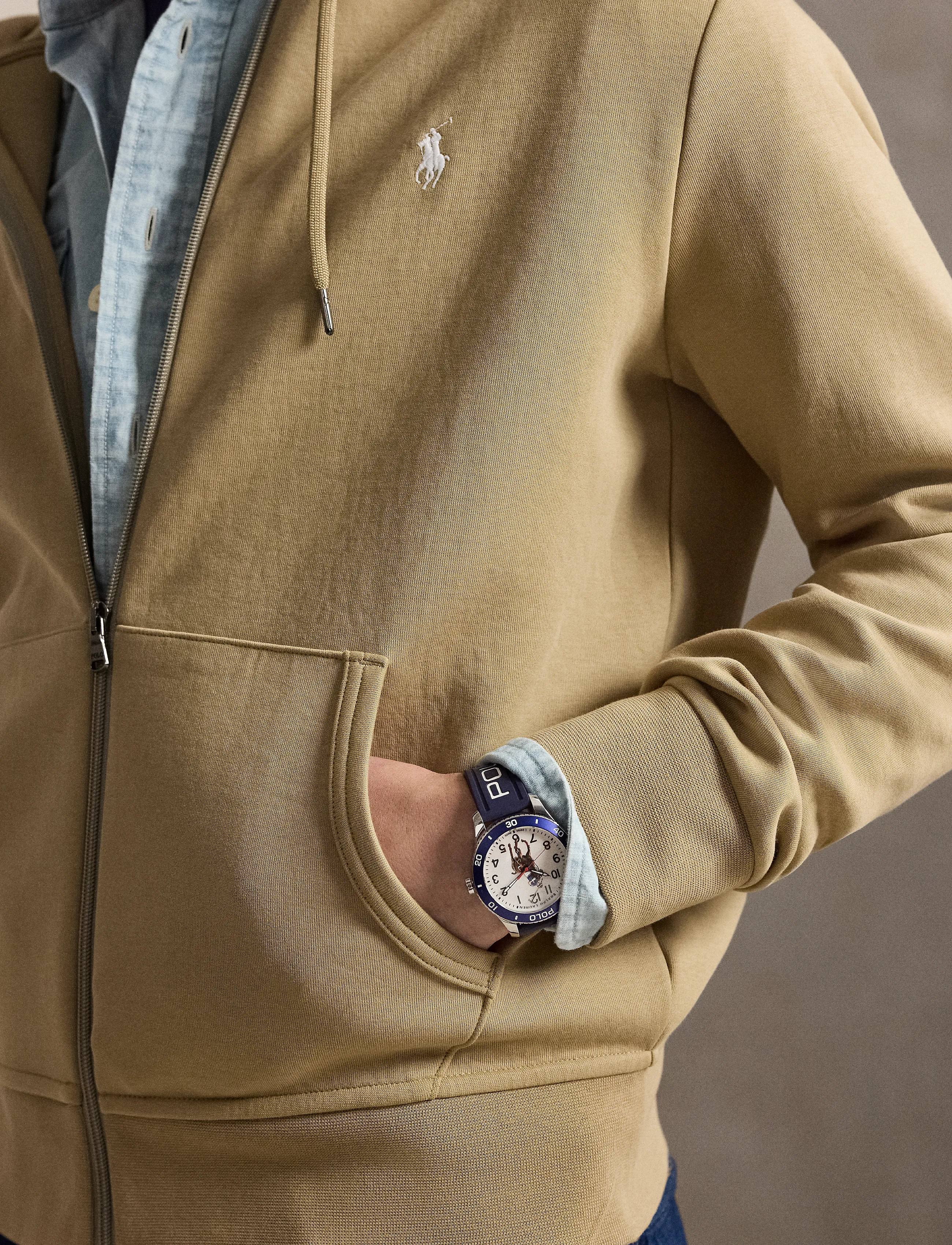 Polo Ralph Lauren - Double-Knit Full-Zip Hoodie - kapuzenpullover - surrey tan/c1730 - 3