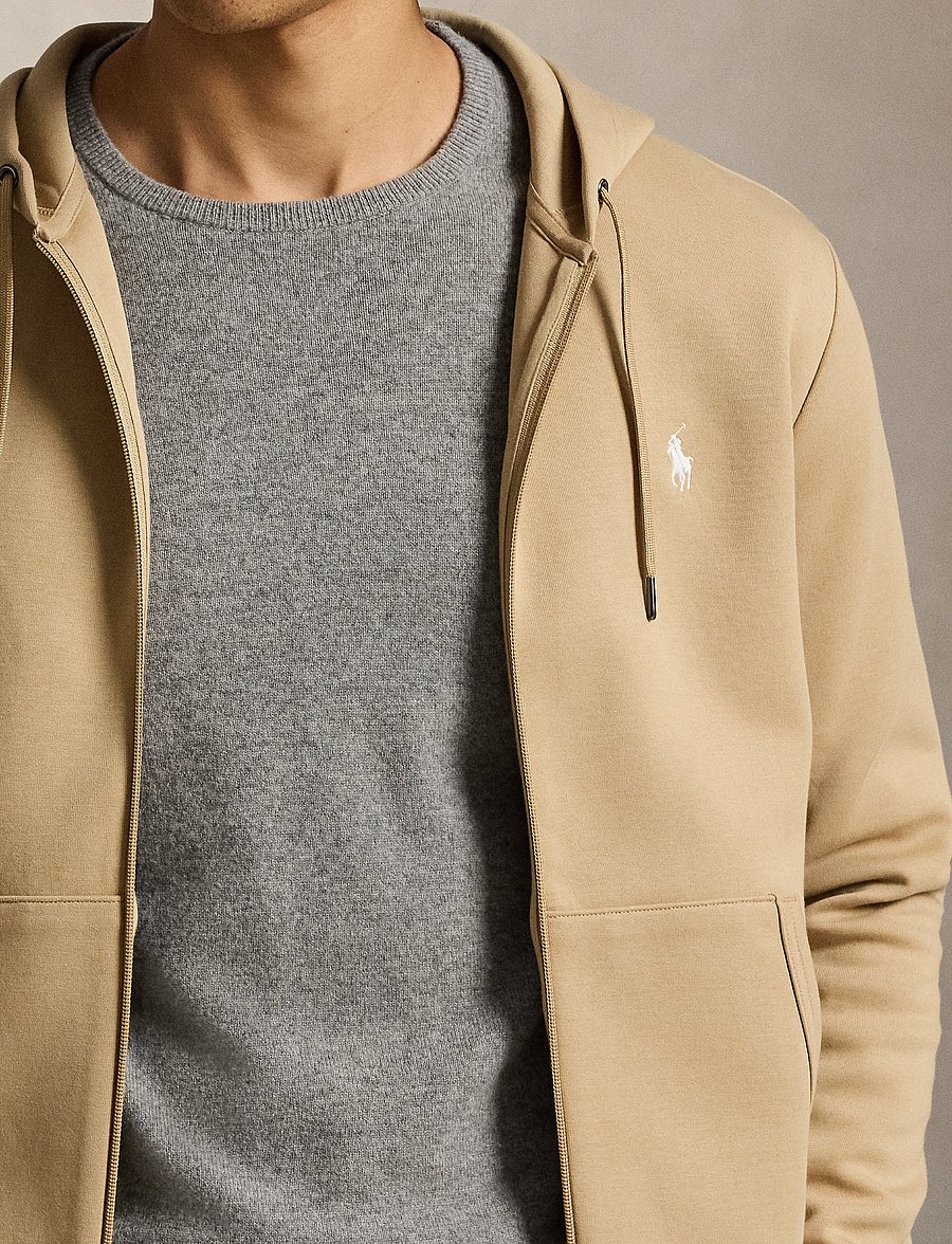 Polo Ralph Lauren - Double-Knit Full-Zip Hoodie - kapuzenpullover - vintage khaki/c17 - 5