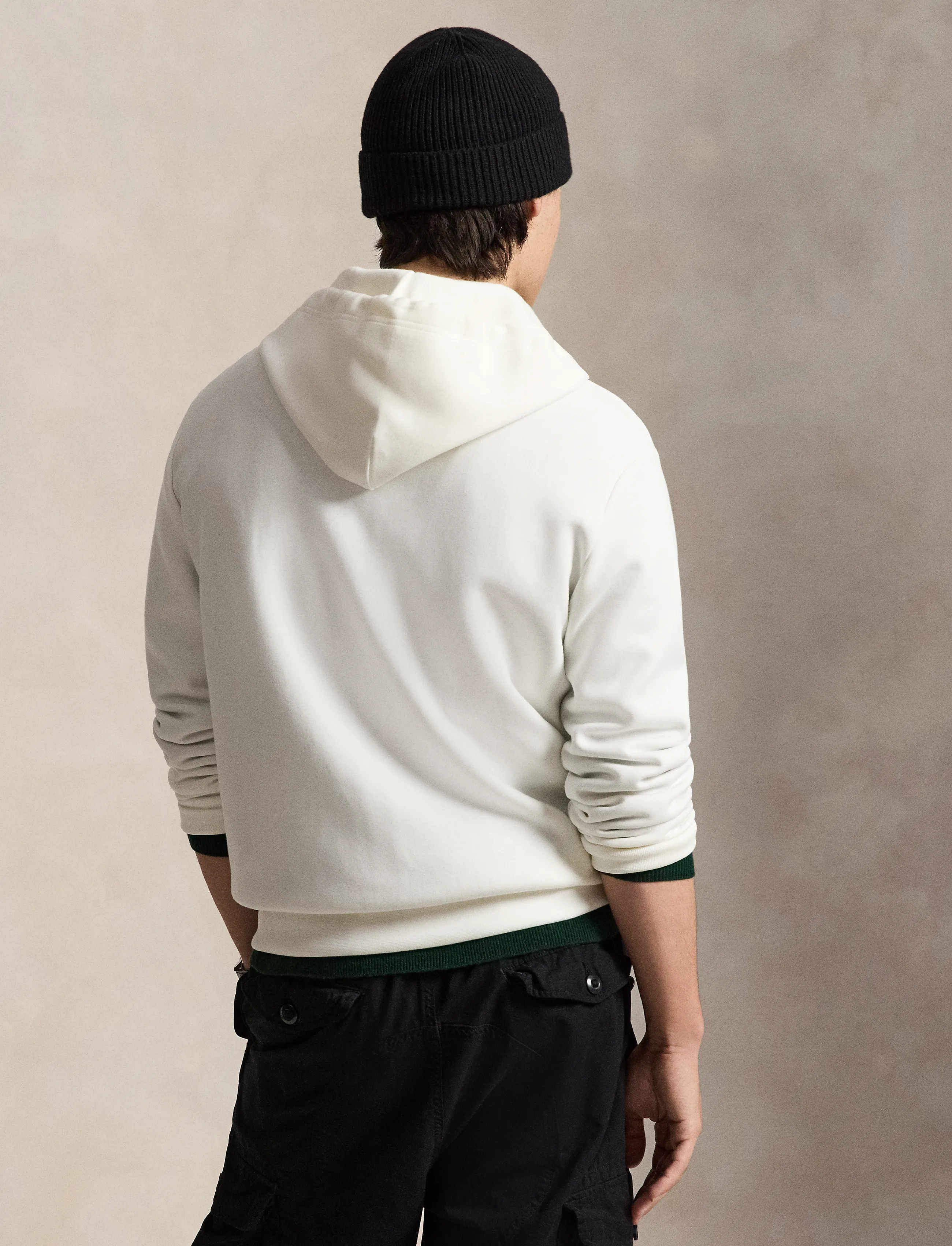 Polo Ralph Lauren - Dubbelstickad hoodie med hel dragkedja - hoodies - white/c9760 - 3