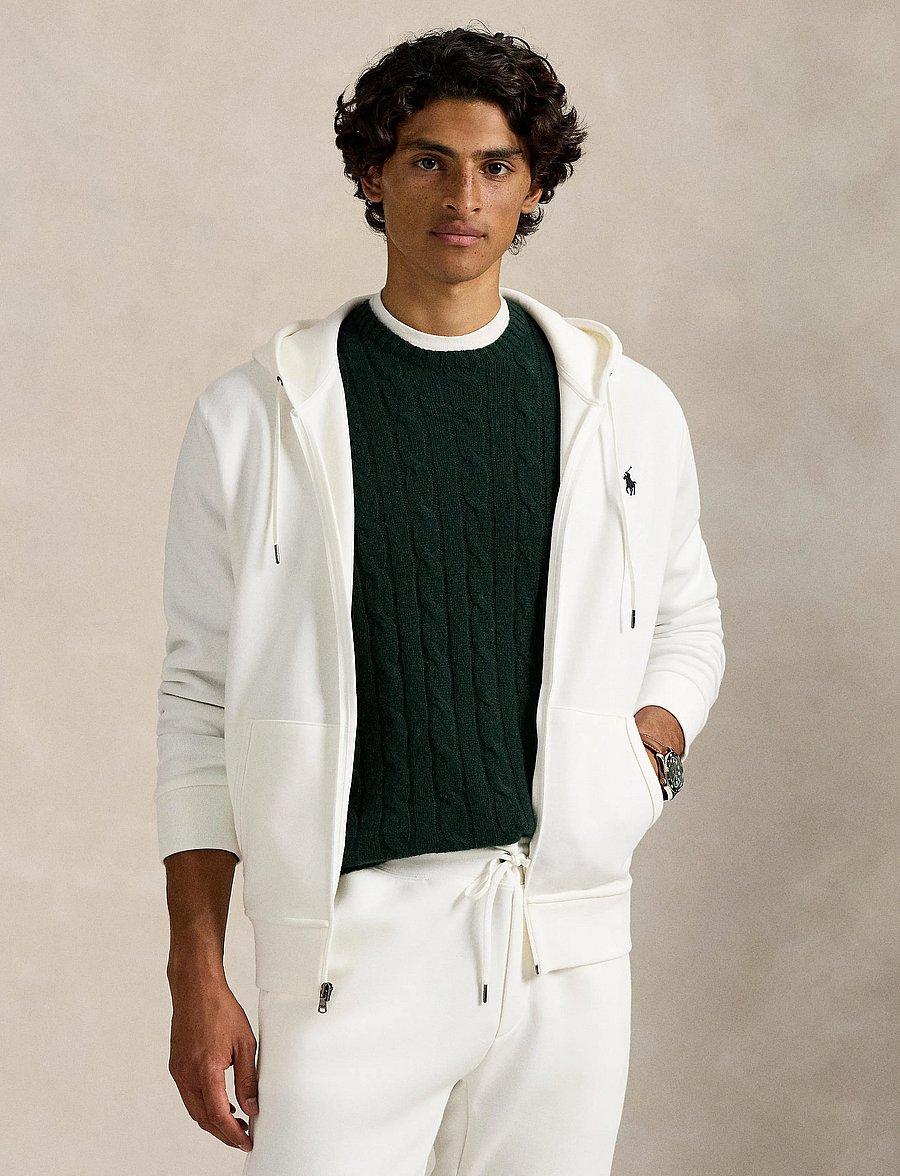 Polo Ralph Lauren - 30/1 DOUBLE KNT CVC-LSL-KNT - sweats à capuche - white/c9760 - 3