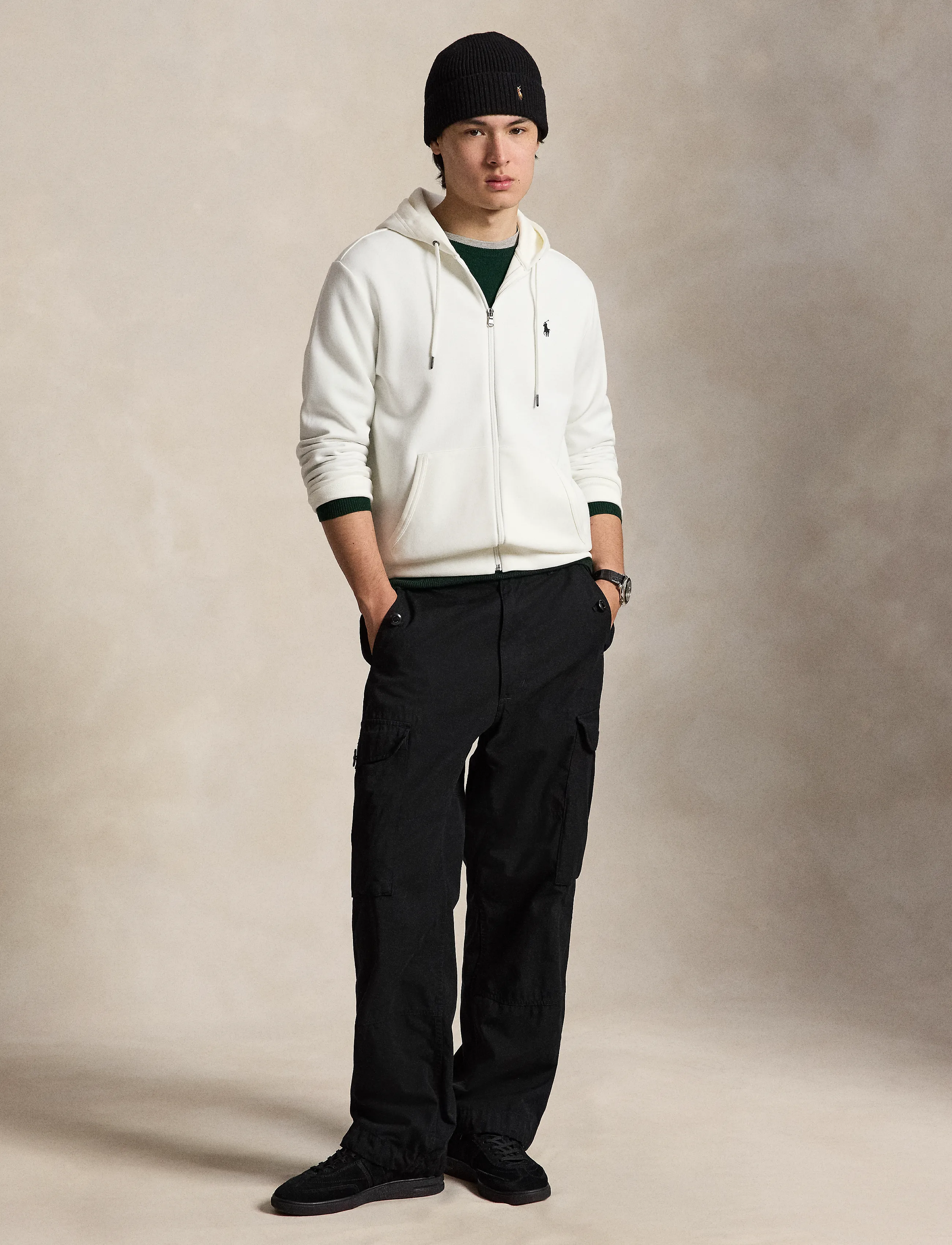 Polo Ralph Lauren - Double-Knit Full-Zip Hoodie - kapuutsiga pusad - white/c9760 - 3