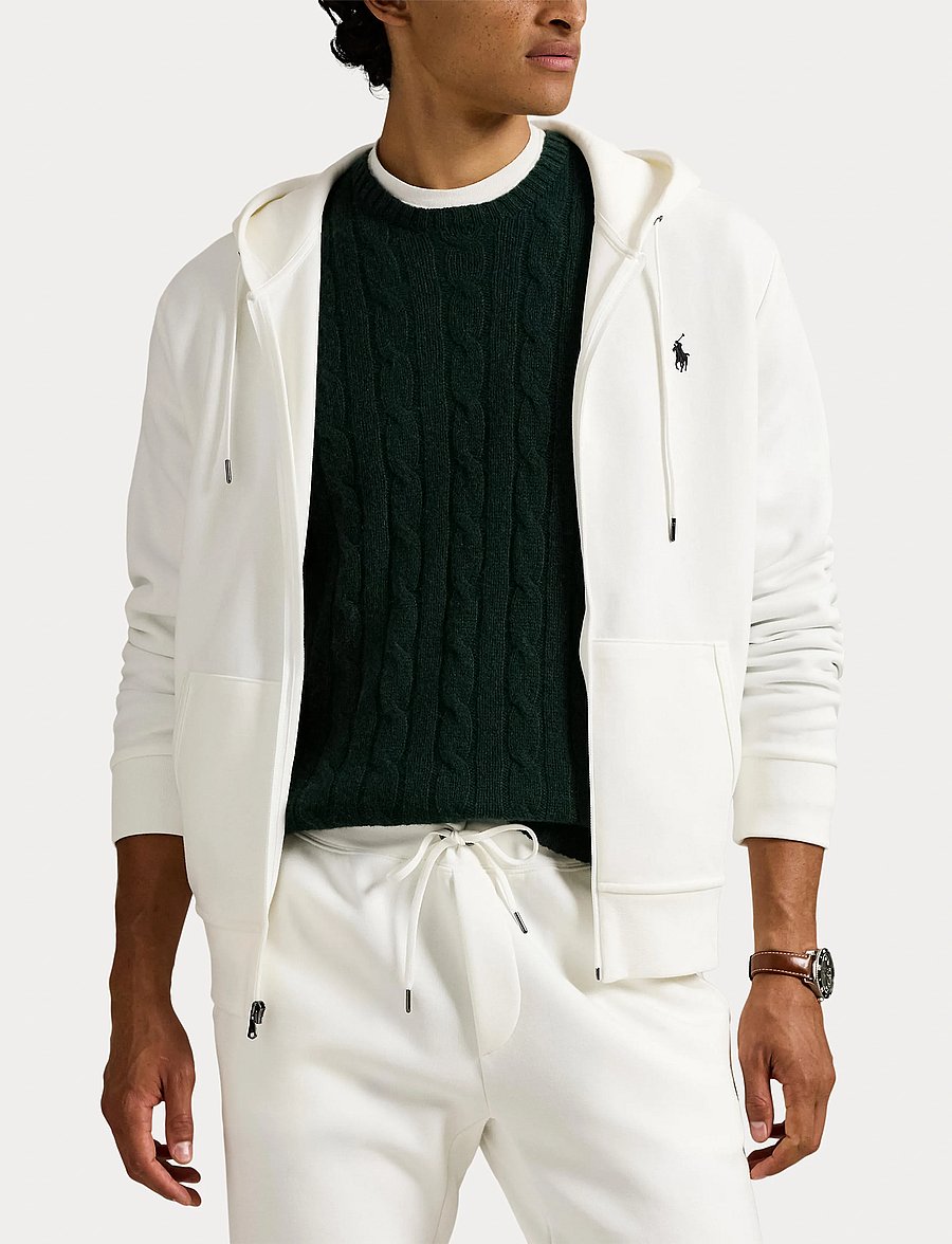 Polo Ralph Lauren - 30/1 DOUBLE KNT CVC-LSL-KNT - sweats à capuche - white/c9760 - 5