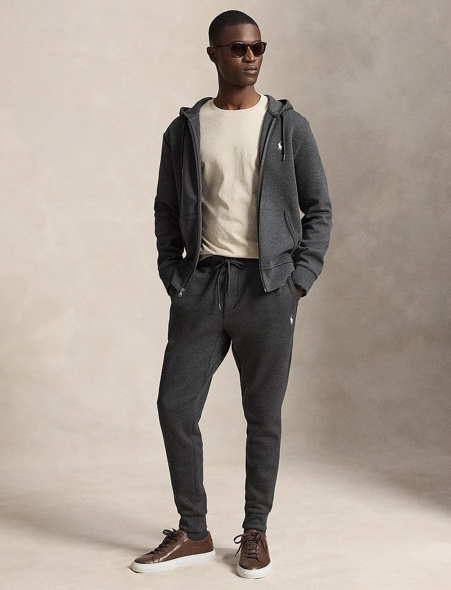 Polo Ralph Lauren - Double-Knit Full-Zip Hoodie - hoodies - windsor heather/c - 4