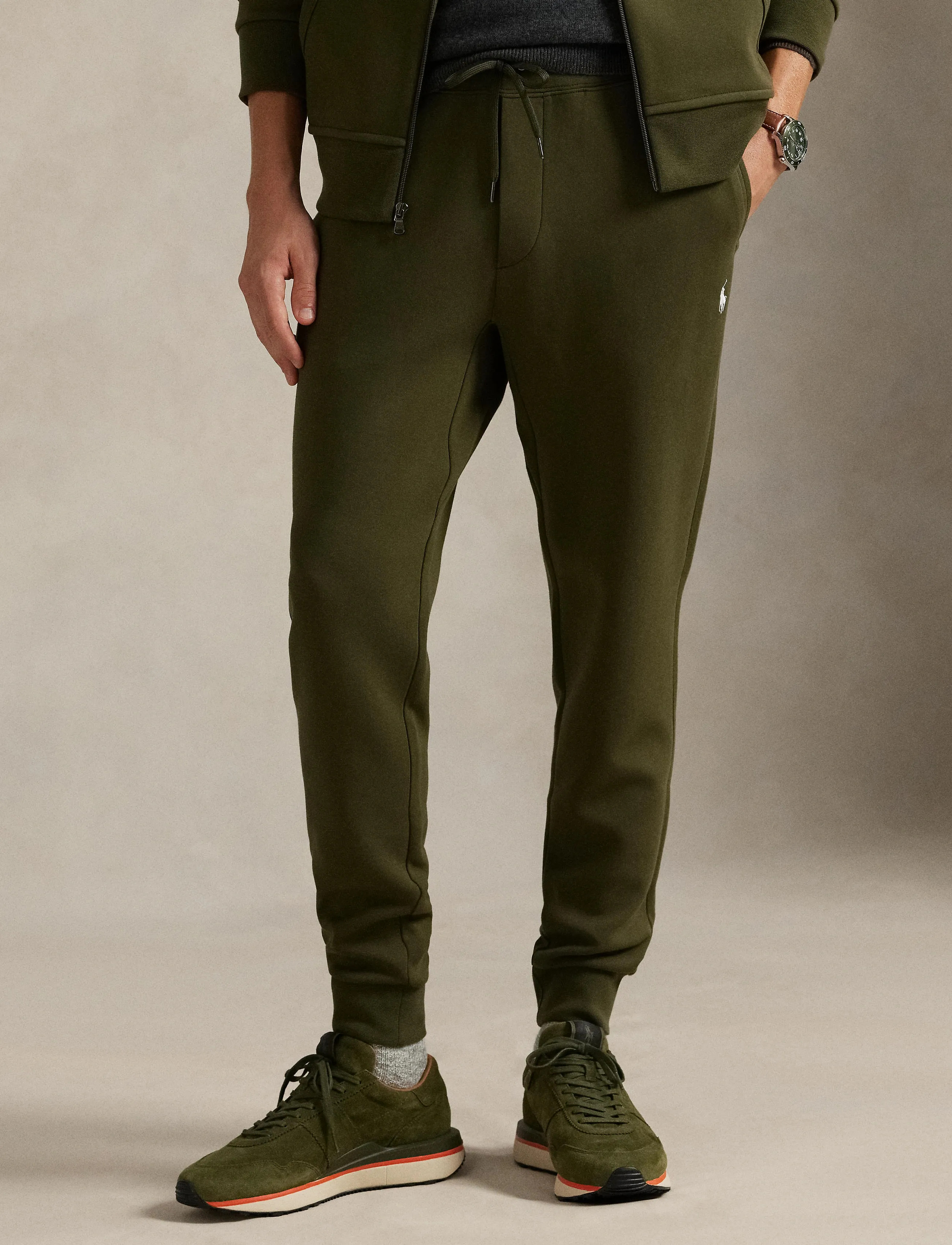 Polo Ralph Lauren Double-Knit Jogger Pant - Preppy - COMPANY OLIVE/C17 / khaki/green