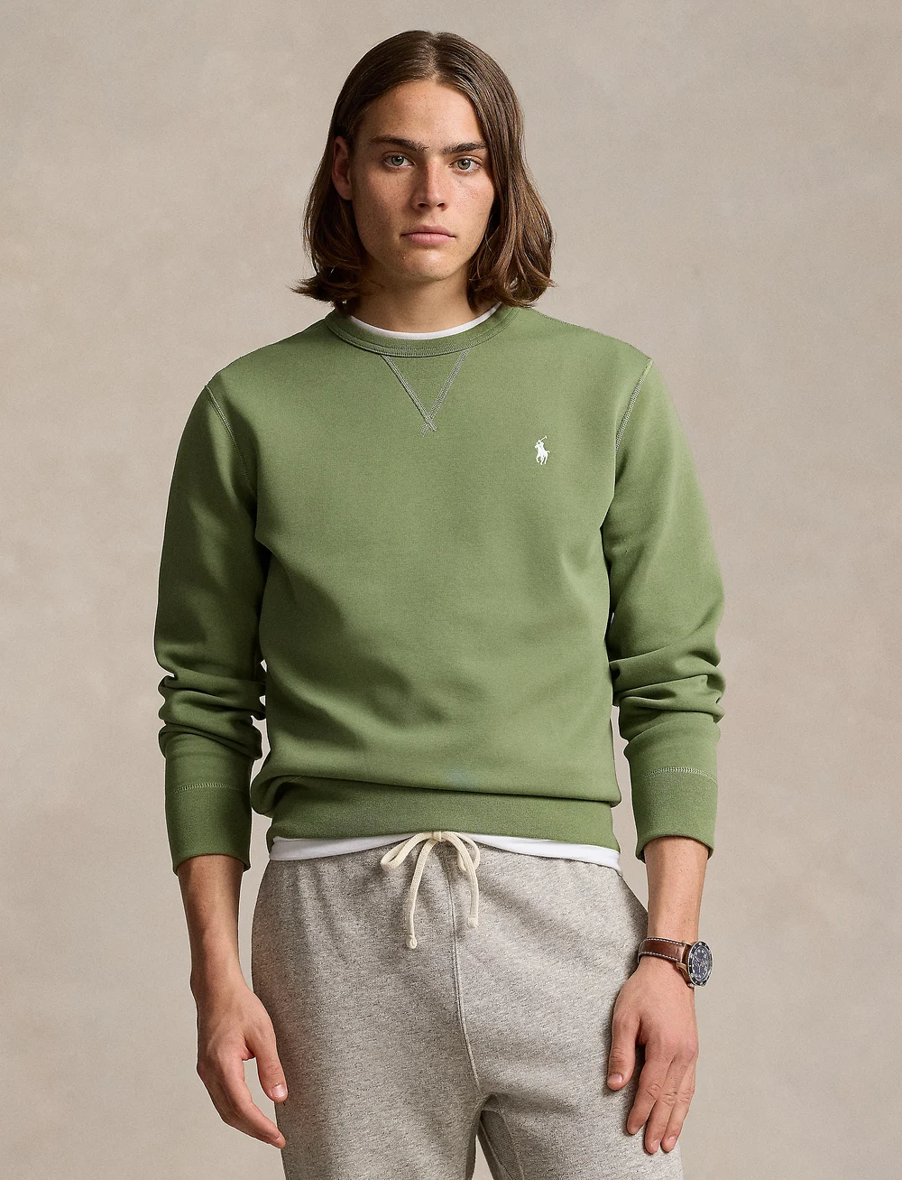 Polo Ralph Lauren Marled Double knit Sweatshirt Essex Green Green 169 Boozt