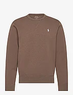 Marled Double-Knit Sweatshirt - CEDAR HEATHER