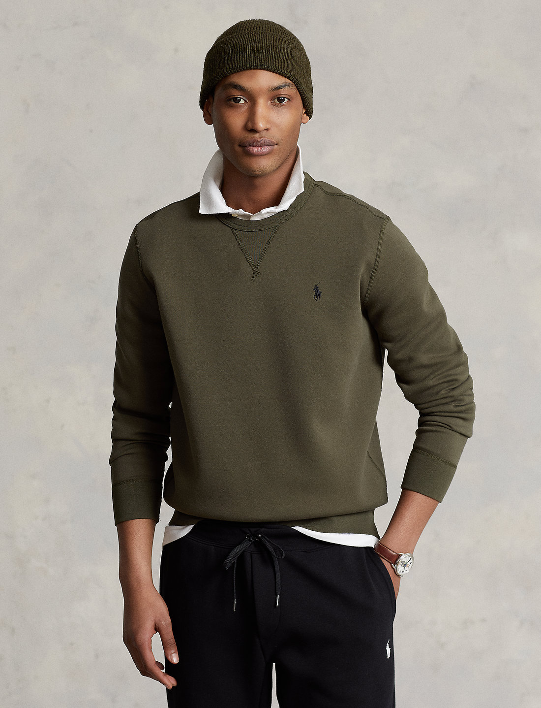 Polo sweater cap deals