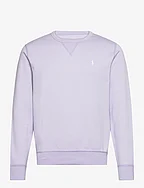 Marled Double-Knit Sweatshirt - FLOWER PURPLE