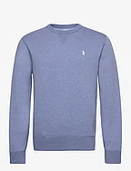Marled Double-Knit Sweatshirt - LATTICE BLUE HEAT