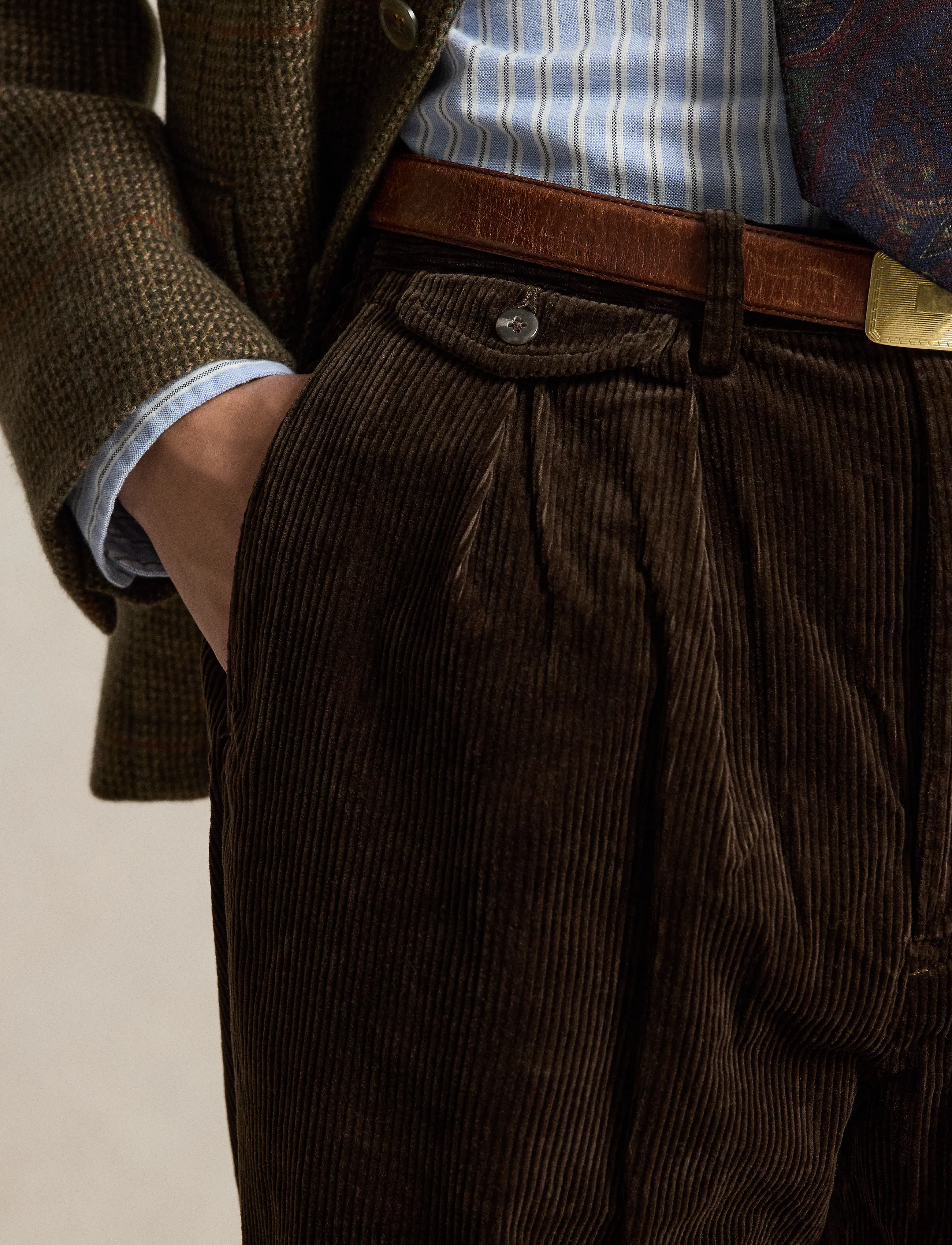 Polo Ralph Lauren - Whitman Relaxed Fit Corduroy Pant - casual trousers - dark beech - 5