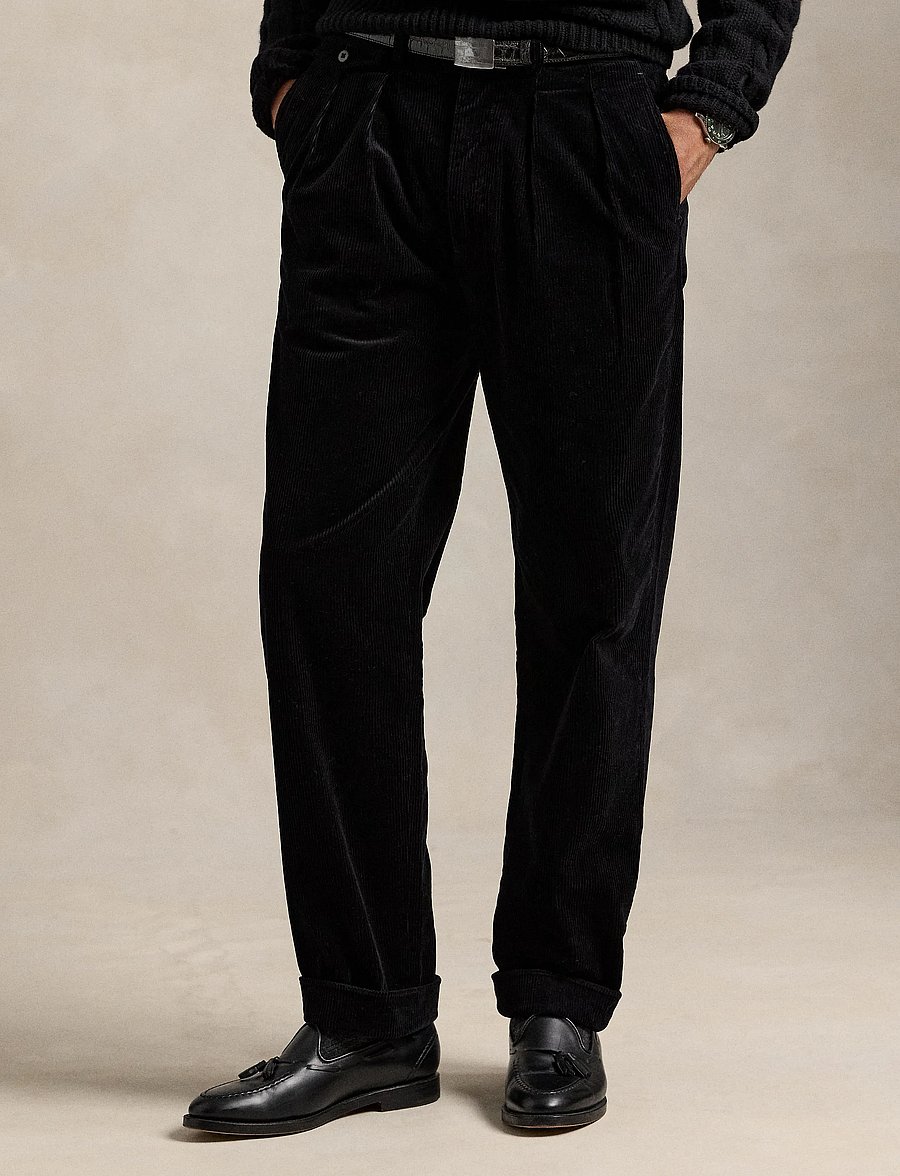 Polo Ralph Lauren - 42/2 8W CORDUROY-RFWHITMANP - polo black - 0