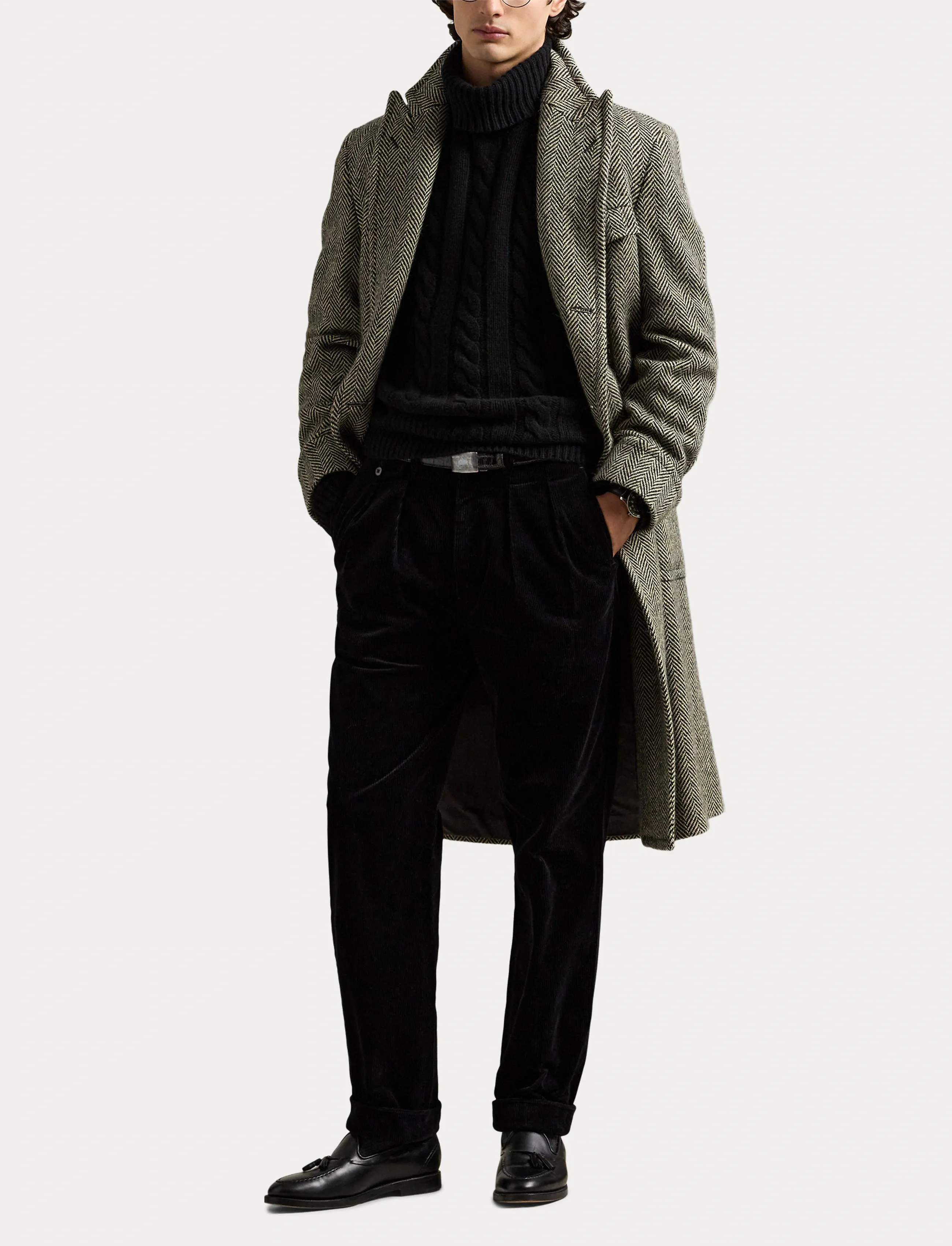 Polo Ralph Lauren - 42/2 8W CORDUROY-RFWHITMANP - polo black - 4