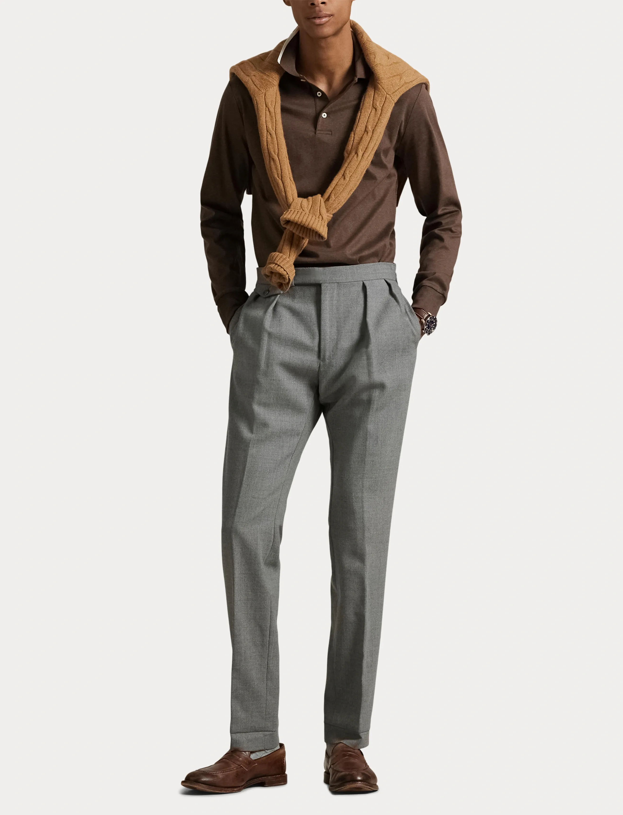 Polo Ralph Lauren - Custom Slim Fit Soft Cotton Polo Shirt - nutmeg brown heat - 4