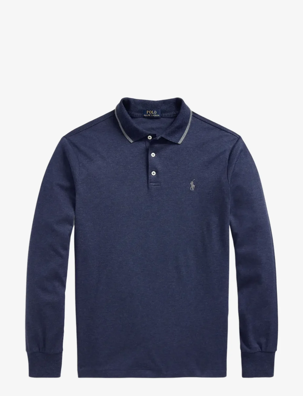 Polo Ralph Lauren - Custom Slim Fit Soft Cotton Polo Shirt - stickade pikéer - spring navy heath - 1