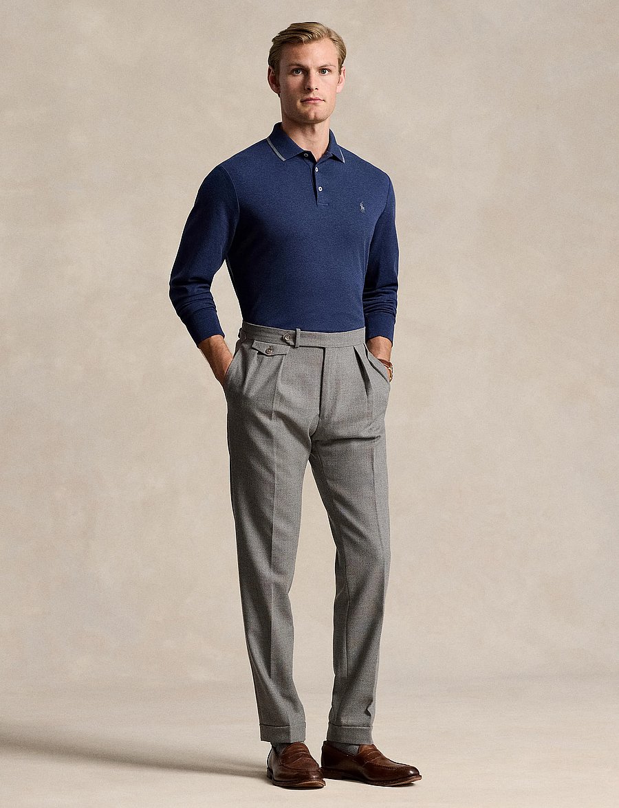 Polo Ralph Lauren - Custom Slim Fit Soft Cotton Polo Shirt - spring navy heath - 0