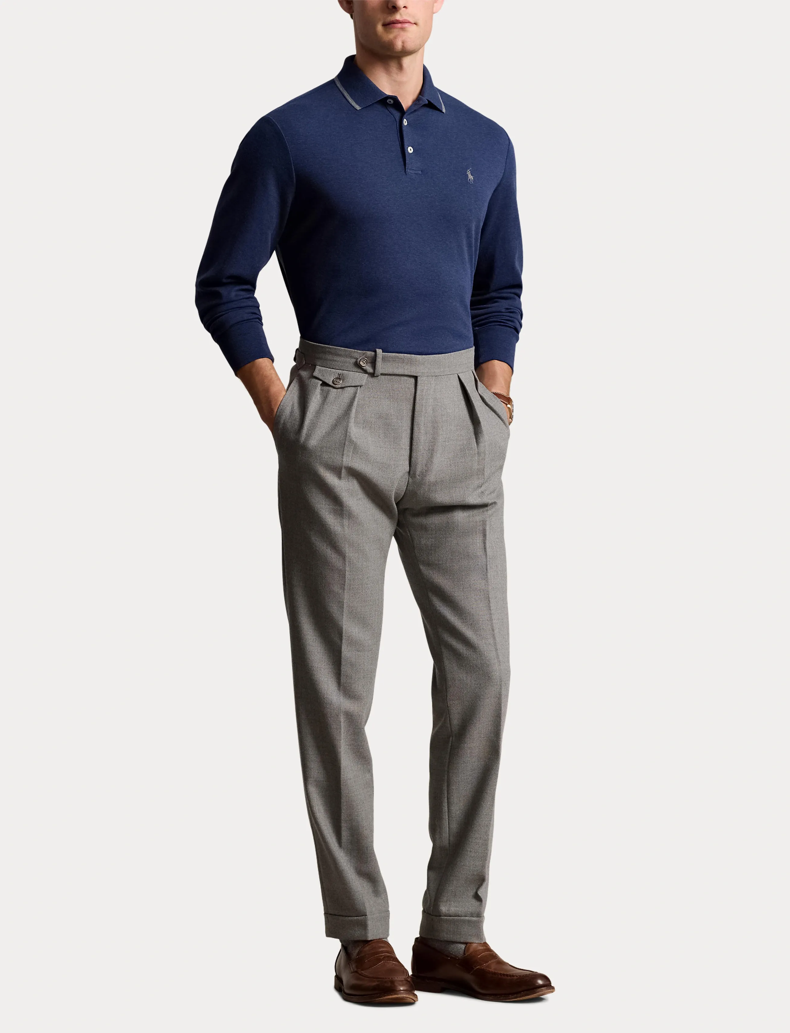 Polo Ralph Lauren - Custom Slim Fit Soft Cotton Polo Shirt - spring navy heath - 4